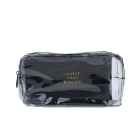 "Pursue Your Passion" Zipper Pouch With Pocket For Glasses For Travelling