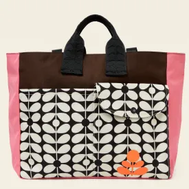 Rhombus Tote - Sixties Stem Jet Colour Block