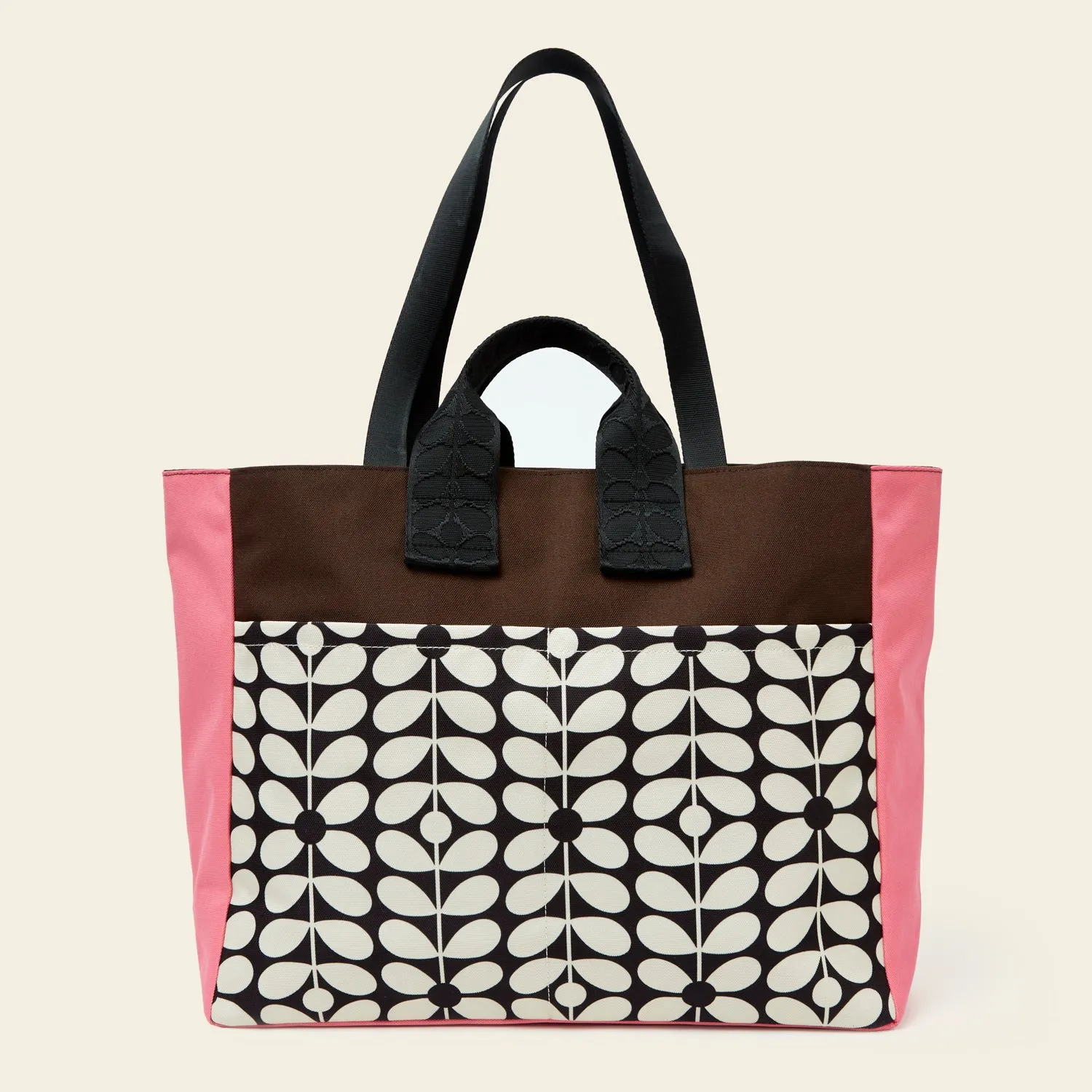 Rhombus Tote - Sixties Stem Jet Colour Block