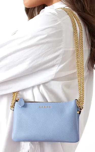 Saben Lily Crossbody in Hydrangea & Gold Chain