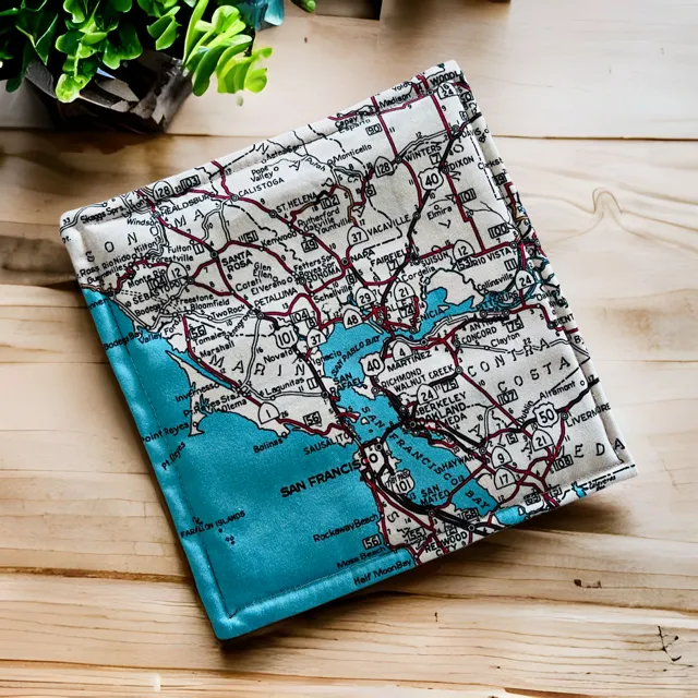 Pot Holder featuring San Francisco Map