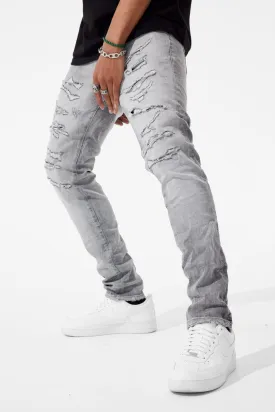 Sean - Cement Wash Dynamo Denim Jeans for a Trendy Casual Look