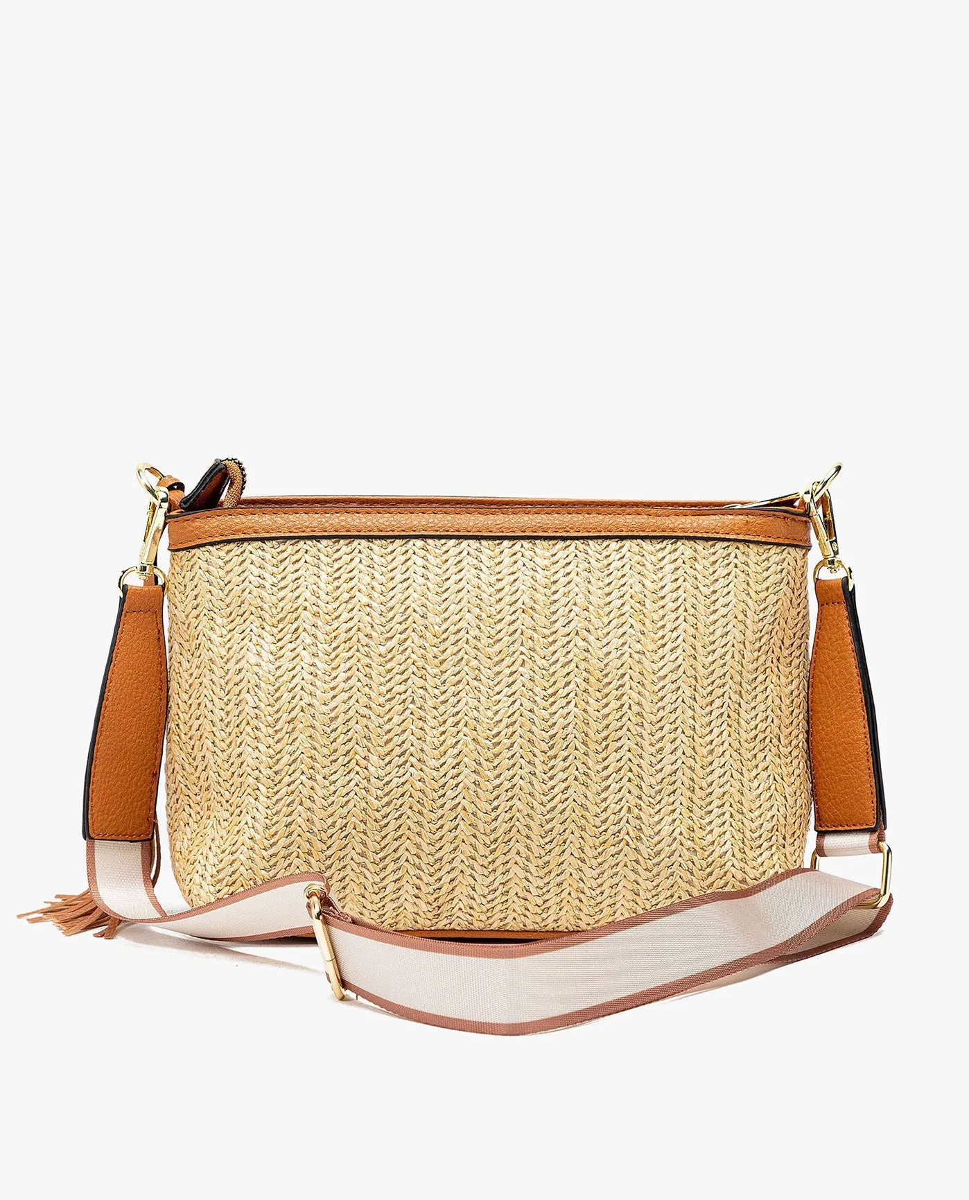 SHEILA STRAW CROSSBODY