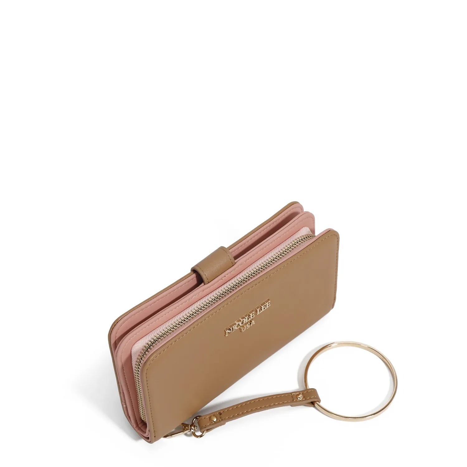 SOLID BIFOLD WALLET WRISTLET