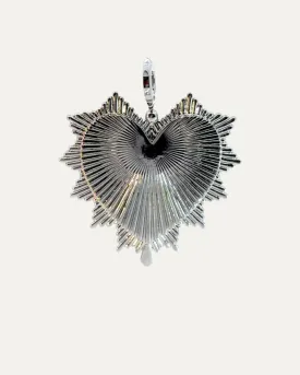 Tatum Silver Vintage Heart Charm