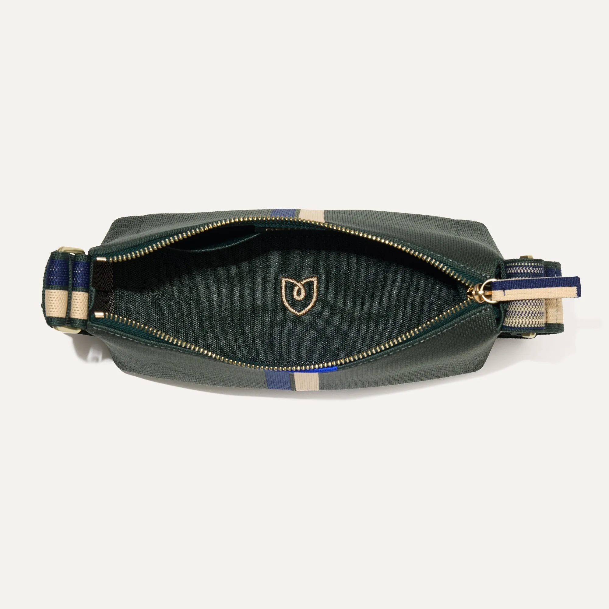 The Casual Crossbody - Evergreen Stripe