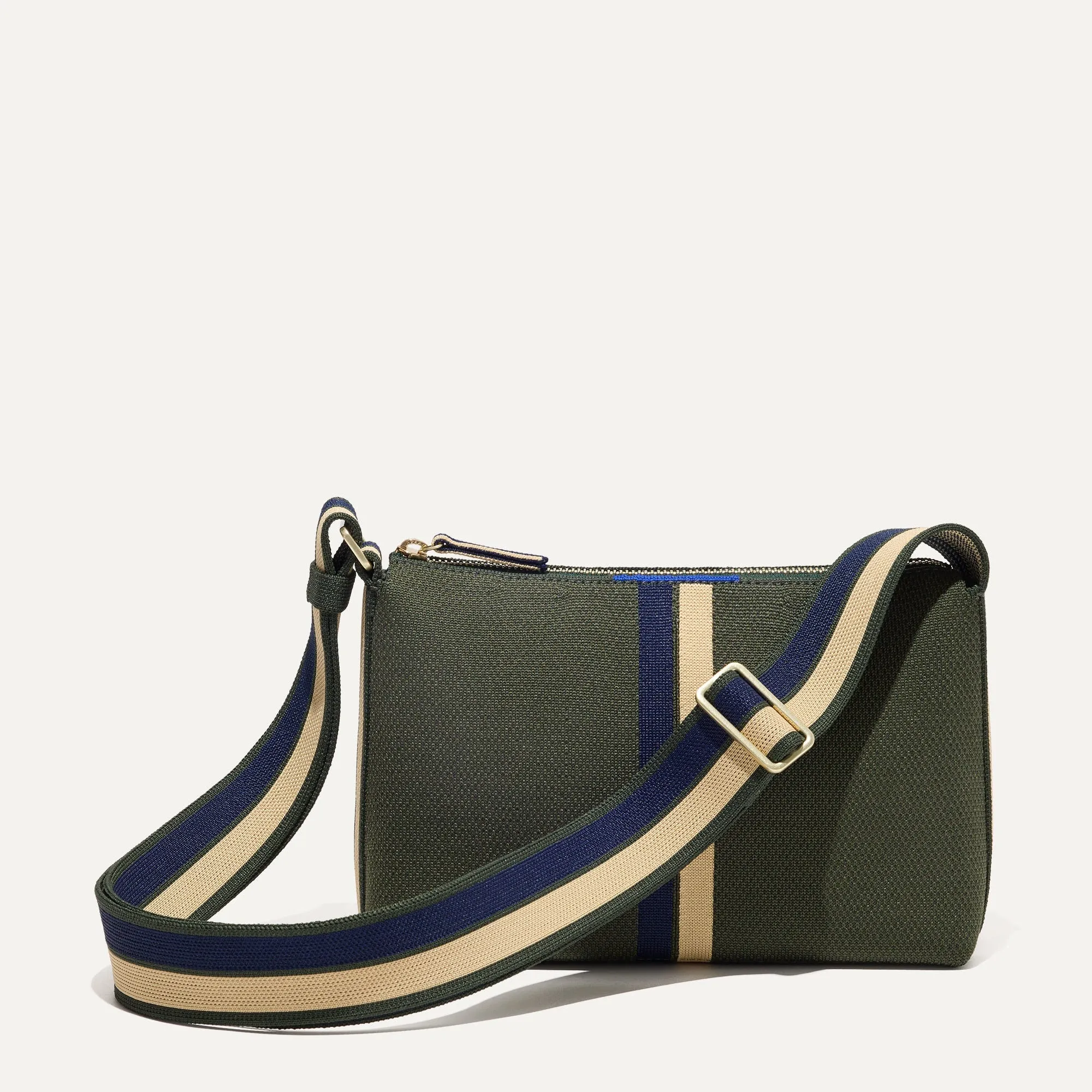 The Casual Crossbody - Evergreen Stripe