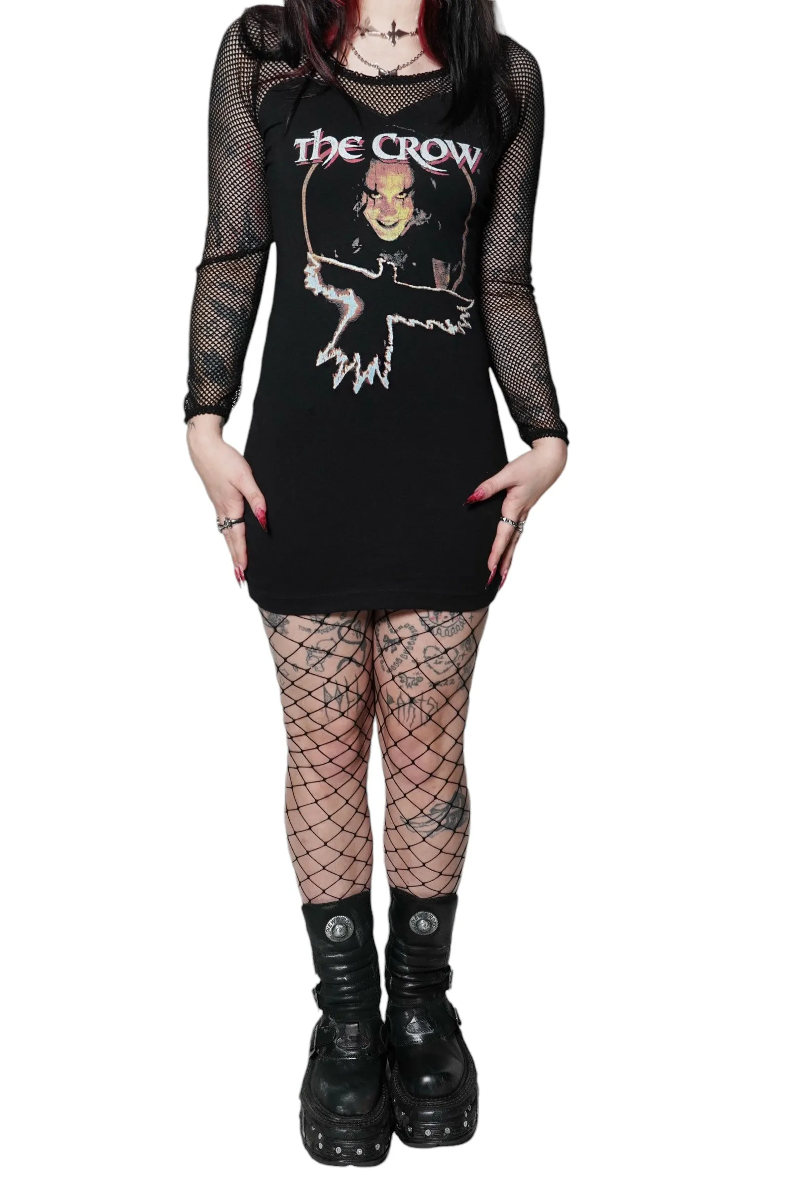 The Crow Fishnet Dress