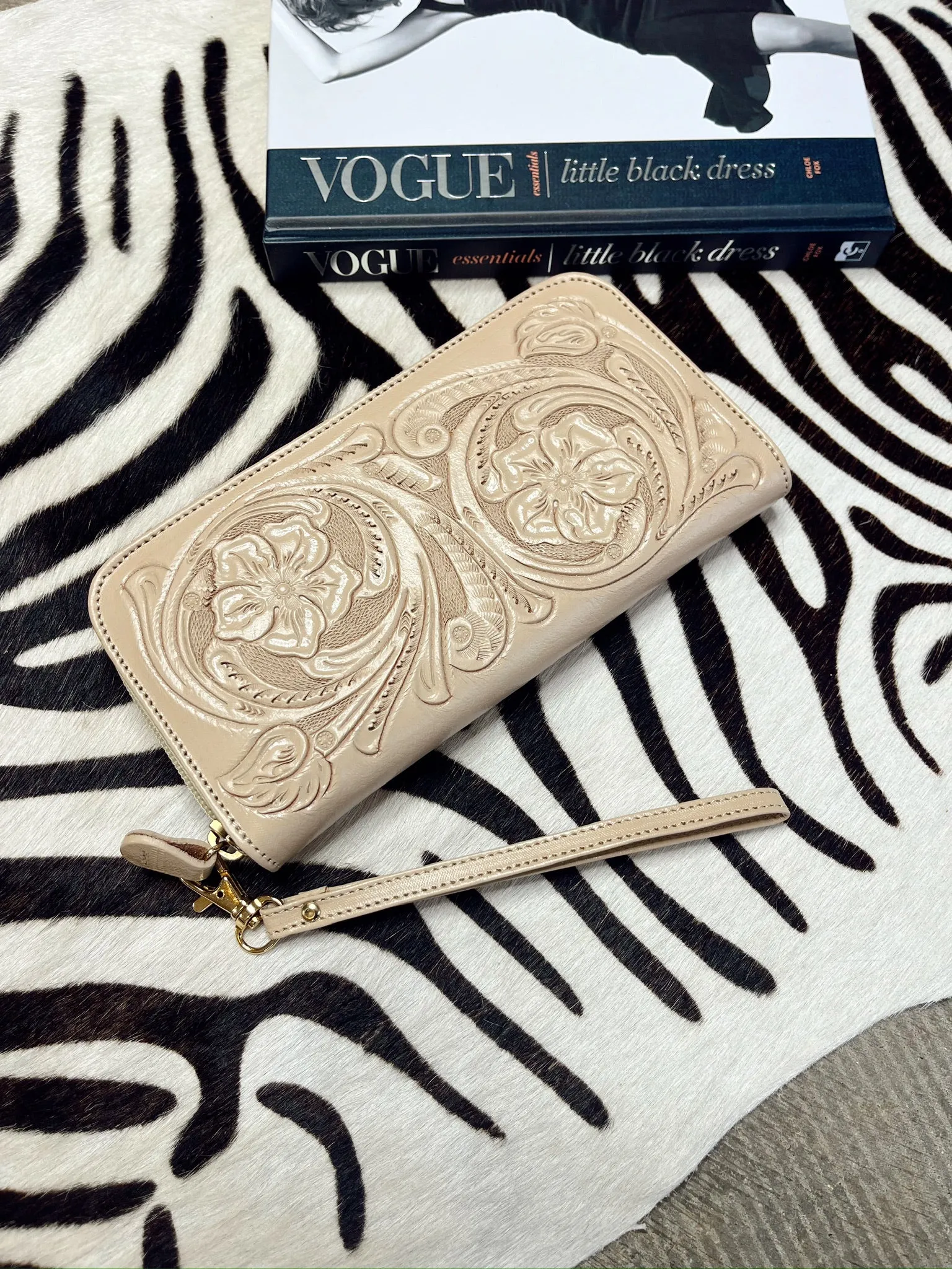 Tooled Wristlet