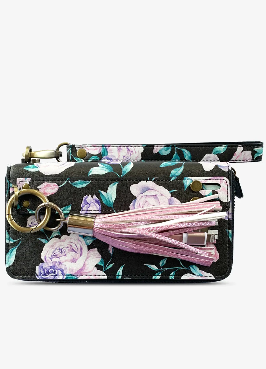 Ultimate Wristlet Phone Case in Midnight Floral