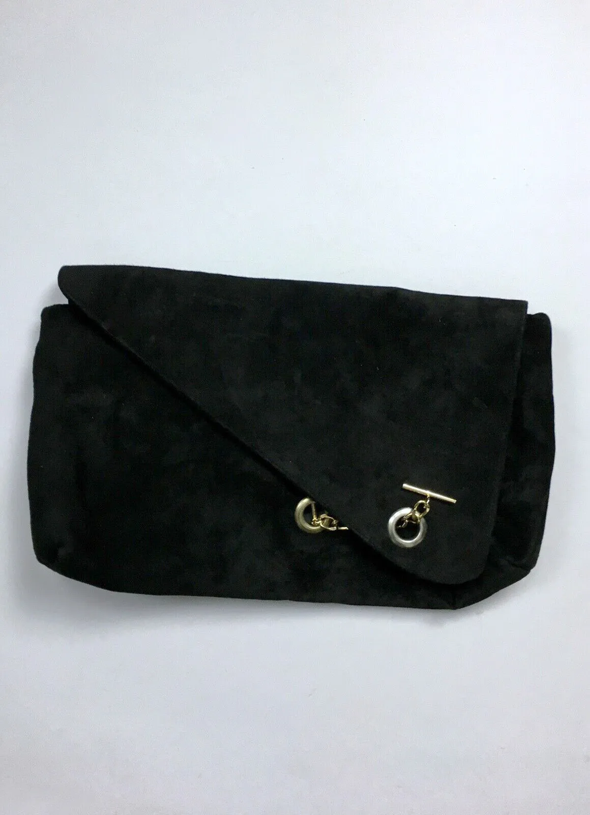 Vintage Viva of California Black Suede Clutch