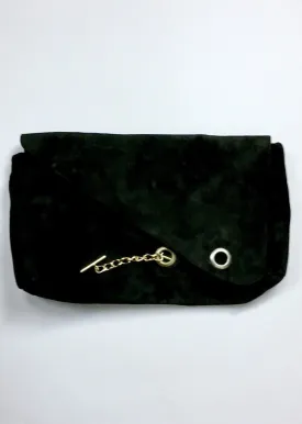 Vintage Viva of California Black Suede Clutch