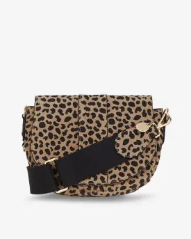 Zara Saddle Bag - Spot Suede