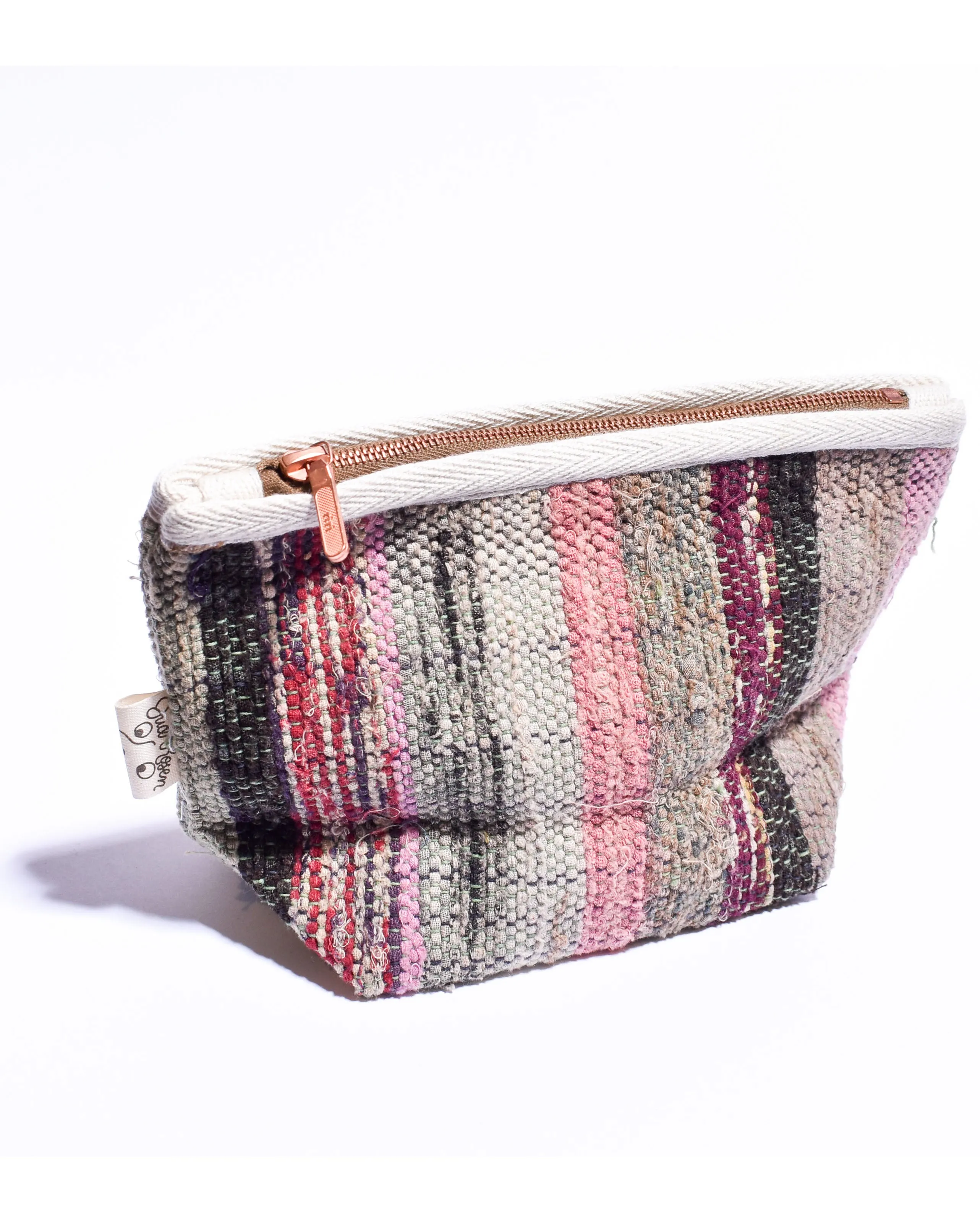 Zipper Pouches : Vintage Sakiori Fabric